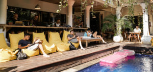Coworking by the pool at Dojo Bali